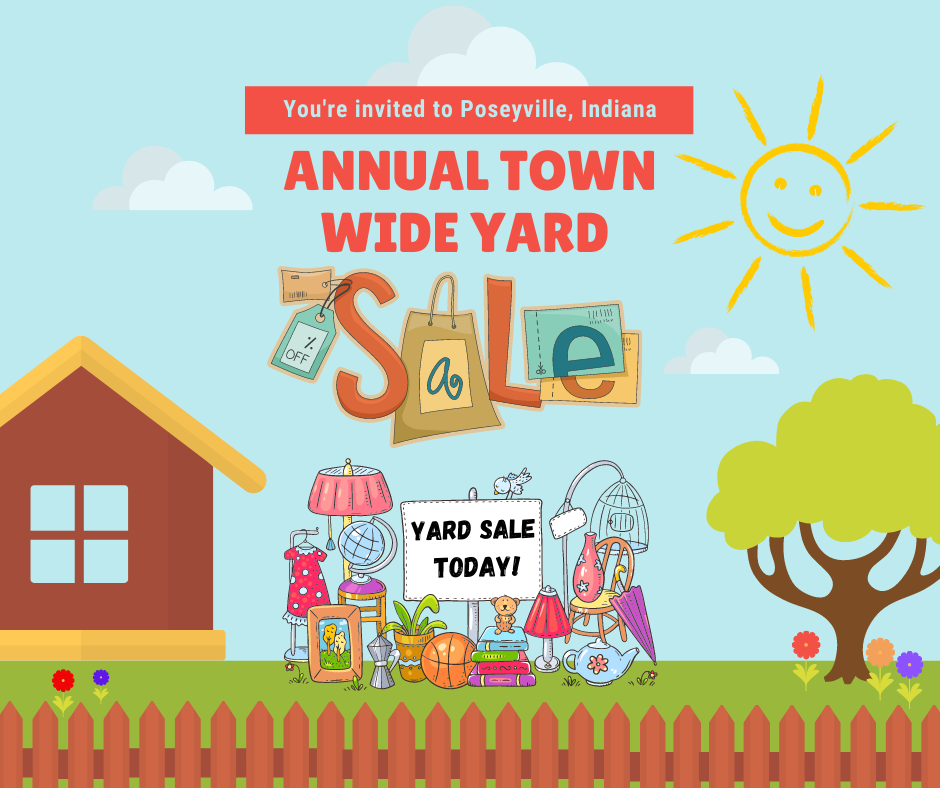 Annual Town Yard Sale Poseyville, Indiana